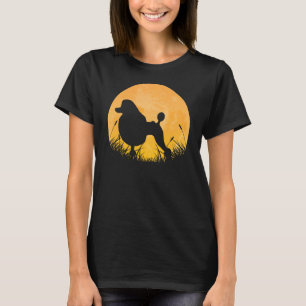 Poodle Easy Halloween Outfit Dog Animal Moon Costu T-shirt