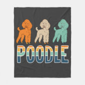 Poodle Fleece Deken (Voorkant)