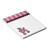 Poodle français féminin Bloc-notes (Incliné)