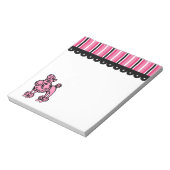Poodle français féminin Bloc-notes (Tourné)