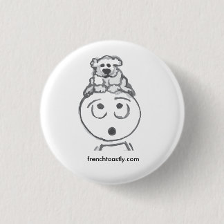 Poodle @frenchtoastly ronde button 3,2 cm