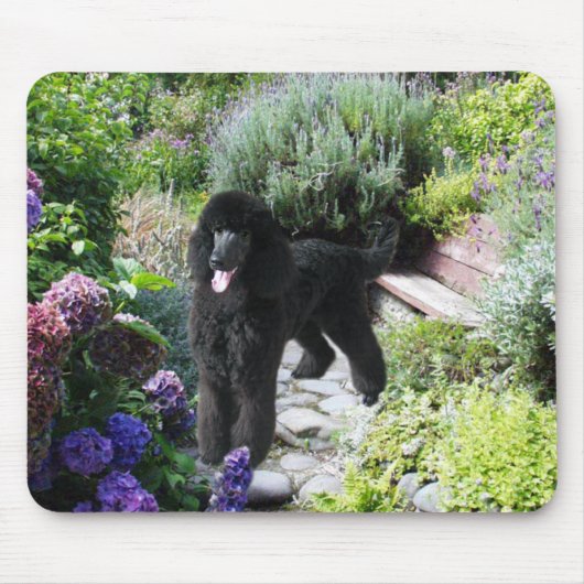 Poodle Garden Mousepad Muismat (Voorkant)