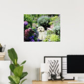 Poodle Garden Print (Thuiskantoor)