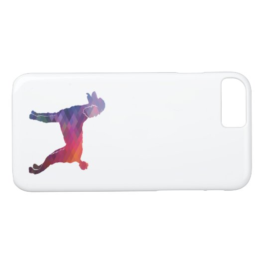 Poodle Geo Silhouette Paars Case-Mate iPhone Case (Achterkant (Horizontaal))