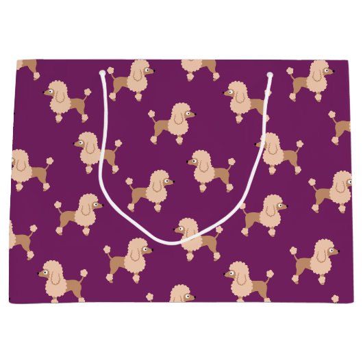 Poodle grand sac cadeau (Devant)