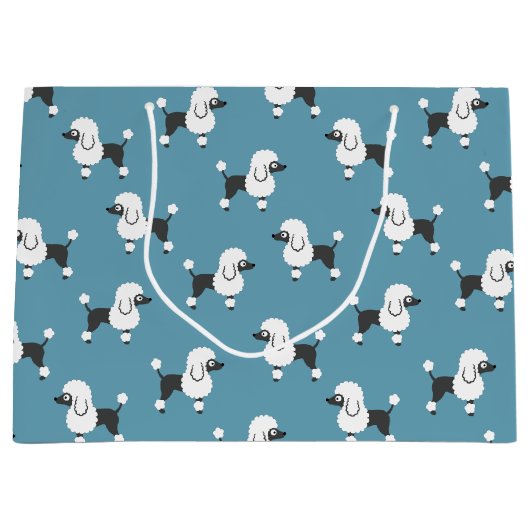 Poodle grand sac cadeau (Devant)