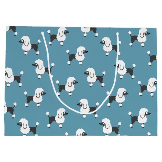 Poodle grand sac cadeau (Dos)