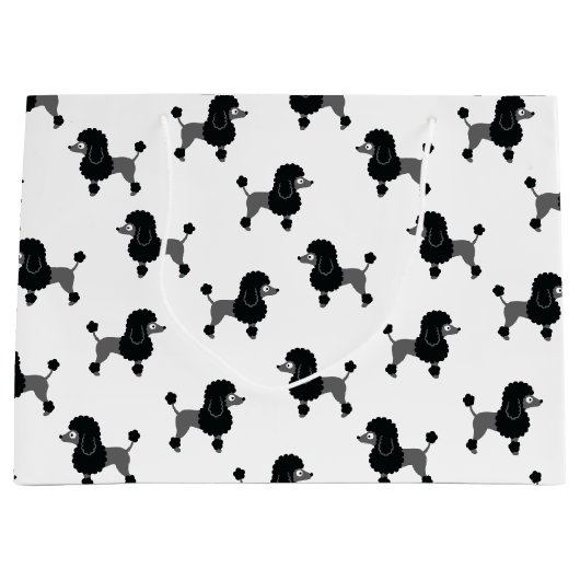 Poodle grand sac cadeau (Devant)