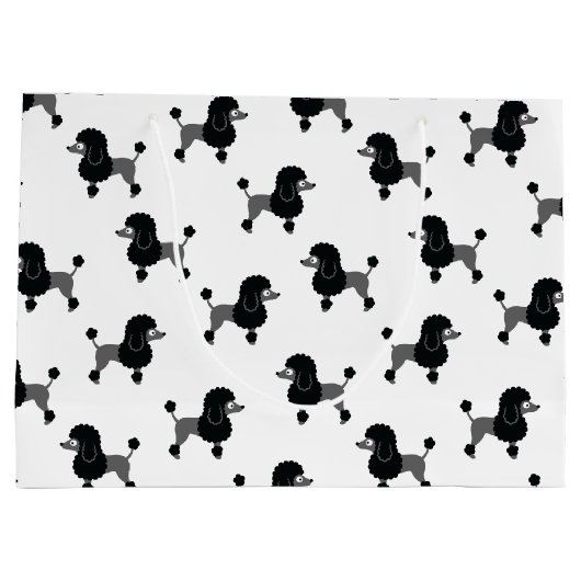 Poodle grand sac cadeau (Dos)