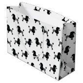 Poodle grand sac cadeau (Dos Angle)