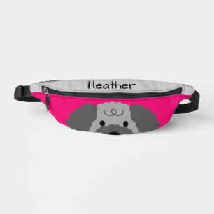 Poodle gris mou Hot rose pour enfant
