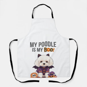 Poodle Halloween Kostuum Mijn Poodle is Mijn Boo Schort