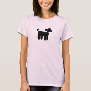 Poodle Hond Grafisch (Zwart) T-shirt