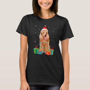 Poodle-hond Kerstboom Lichtjes Puppy T-shirt