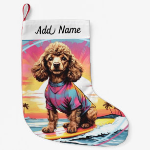 Poodle Hond Kleine Kerstsok