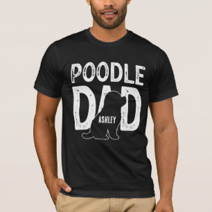 Poodle Hond Papa Puppy Vader T-shirt