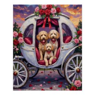 Poodle Hond Valentijnsdag Perfect Poster