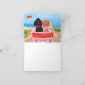 Poodle-hond Valentijnsdag vrachtwagen harten Kaart (Binnen)