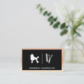 Poodle Hond | Verzorging Visitekaart Visitekaartje (Staand voorkant)