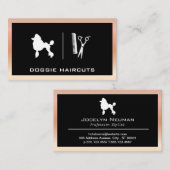 Poodle Hond | Verzorging Visitekaart Visitekaartje (Voorkant / Achterkant)