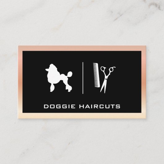 Poodle Hond | Verzorging Visitekaart Visitekaartje (Voorkant)