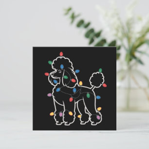 Poodle Honden Boom Kerstmis Kersthuisdier Dier Hon Feestdagenkaart