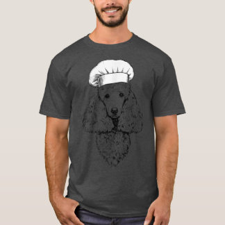 Poodle-hondkok chef grappig koken  t-shirt