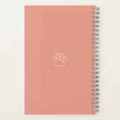 Poodle Journal Live Love Carnet de couverture dur (Verso)
