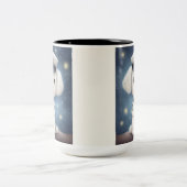 Poodle K9 Hero.. Bescherm & serveer Tweekleurige Koffiemok (Center)