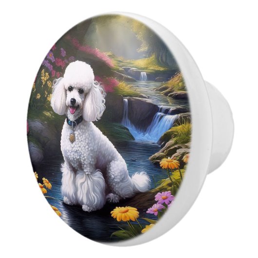 Poodle Keramische Knop (Rechts)