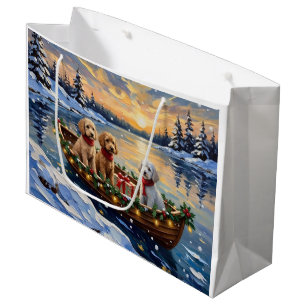 Poodle Kerstboot Vakantie Groot Cadeauzakje