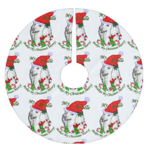 Poodle-kerstfeest Kerstboom Rok