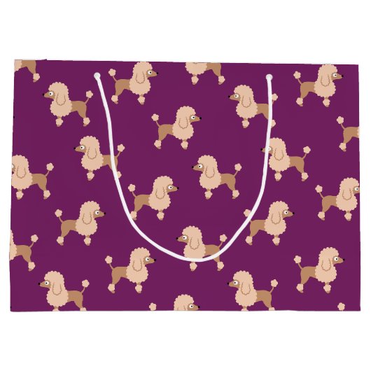 Poodle Large Gift Bag Groot Cadeauzakje (Achterkant)