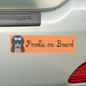 Poodle Love Bumpersticker (Op auto)