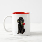 Poodle Love Tweekleurige Koffiemok (Links)