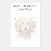 Poodle Lover Monogrammed Dog Post-it® Notes (Voorkant)