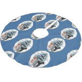 Poodle Lovers Kerstmis Kerstboom Rok (Gekanteld)