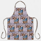 Poodle Lovers Kerstmis Schort (Voorkant)