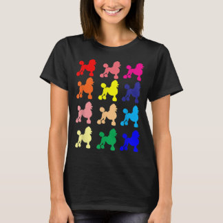 Poodle lovers pop art gift t-shirt