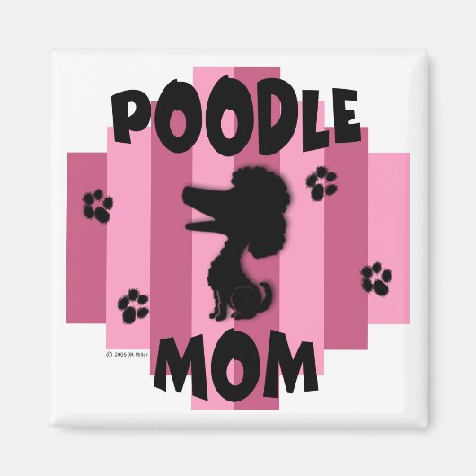 Poodle Ma Magnet Magneet (Voorkant)