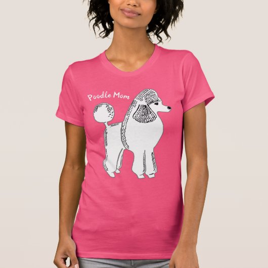 Poodle Ma Women's Bella Jersey T-Shirt (Voorkant)