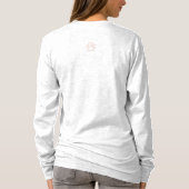 Poodle Maman Vit L'Amour Long Manches T-shirt (Dos)