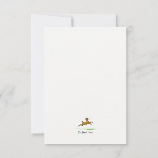 Poodle Merci note (Dos)