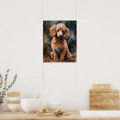 Poodle mignon Poodé Art Imprimer Poster (Cuisine)