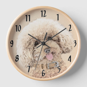 Poodle Miniature Speelgoed Abriot Cream Brown Dog