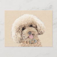 Poodle Miniature Speelgoed Abriot Cream Brown Dog 