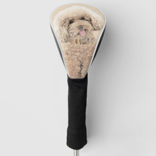Poodle Miniature Speelgoed Abriot Cream Brown Dog Golfheadcover