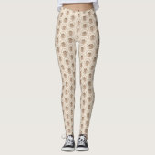 Poodle Miniature Speelgoed Abriot Cream Brown Dog  Leggings (Voorkant)