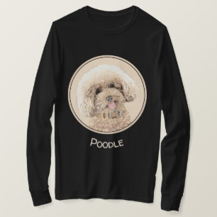 Poodle Miniature Speelgoed Abriot Cream Brown Dog  T-shirt