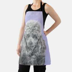 Poodle Miniature Speelgoed Silver Gray Blue Dog Ar Schort